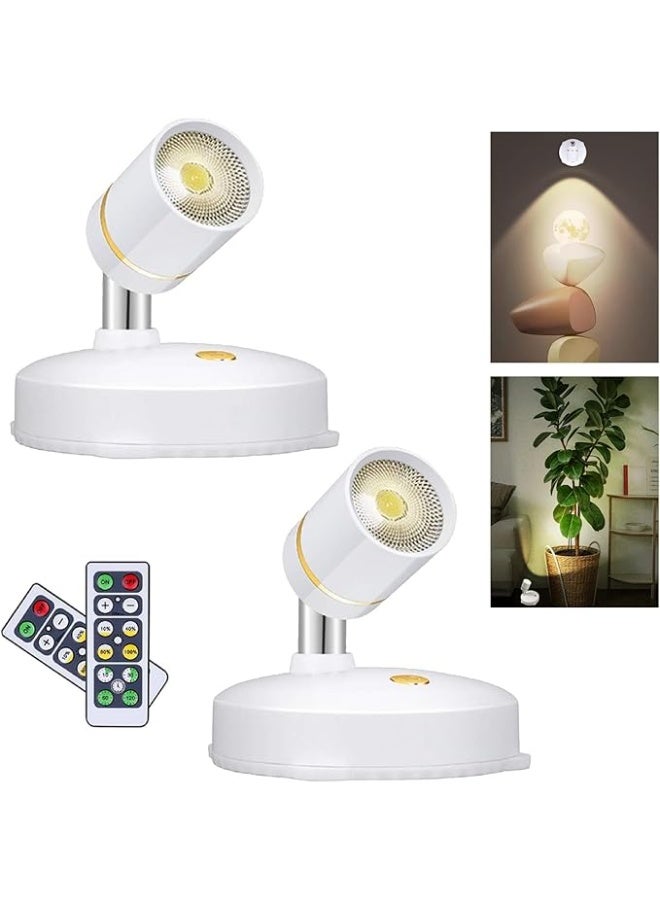 مصباح كشاف يعمل بالبطارية، مصابيح كشاف LED لاسلكية داخلية مع جهاز تحكم عن بعد، إضاءة لاسلكية لأعمال الفنون المعروضة على الحائط - Image 1